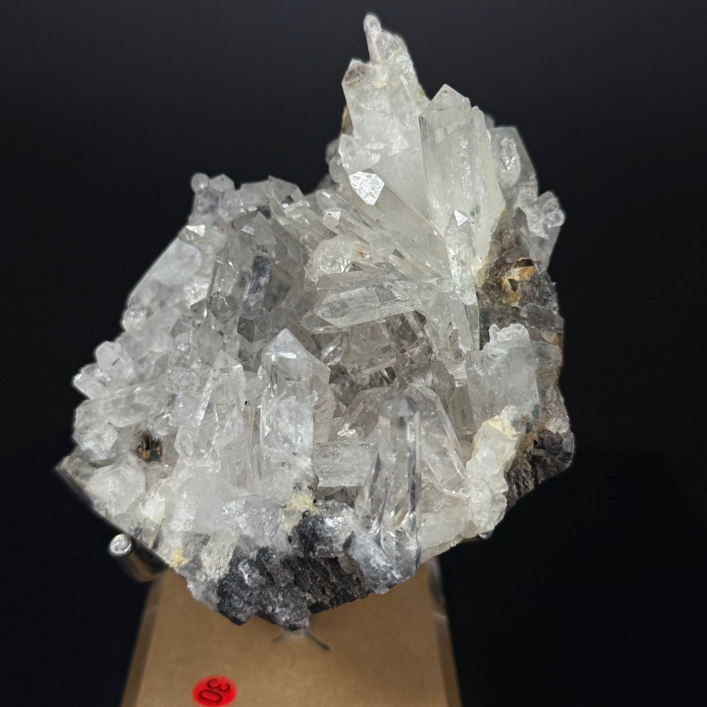 Rare Quartz Cluster with Specularite Roses & Garden Quartz Inclusions – 3.84” | 0.87 Kg