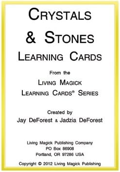 Crystals & Stones Learning Cards - Living Magick Learning Card Series - Self Study Flash Cards