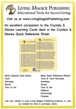 Crystals & Stones Learning Cards - Living Magick Learning Card Series - Self Study Flash Cards