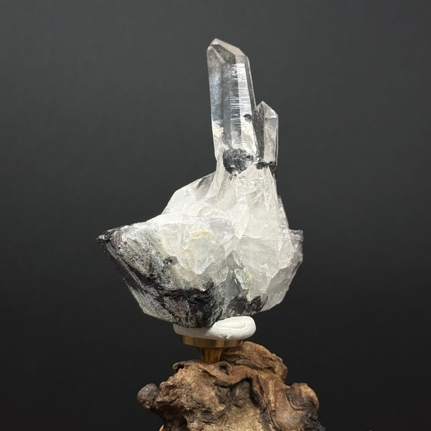 Rare Quartz with Specularite Rose Inclusion – 3.18” | 0.1 Kg
