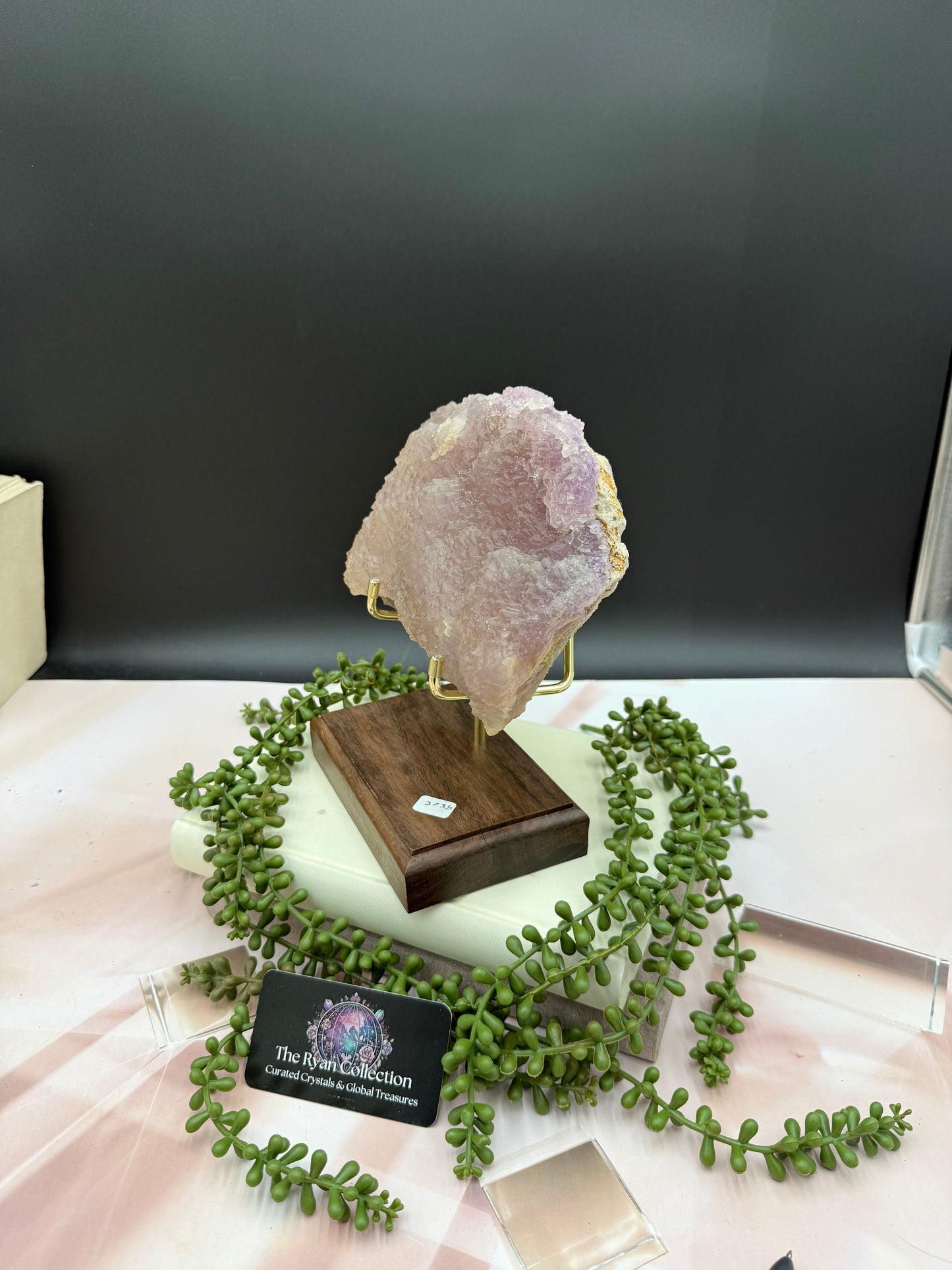 Elegant Pink Fluorite on Stand – 9” | 2.67 Kg