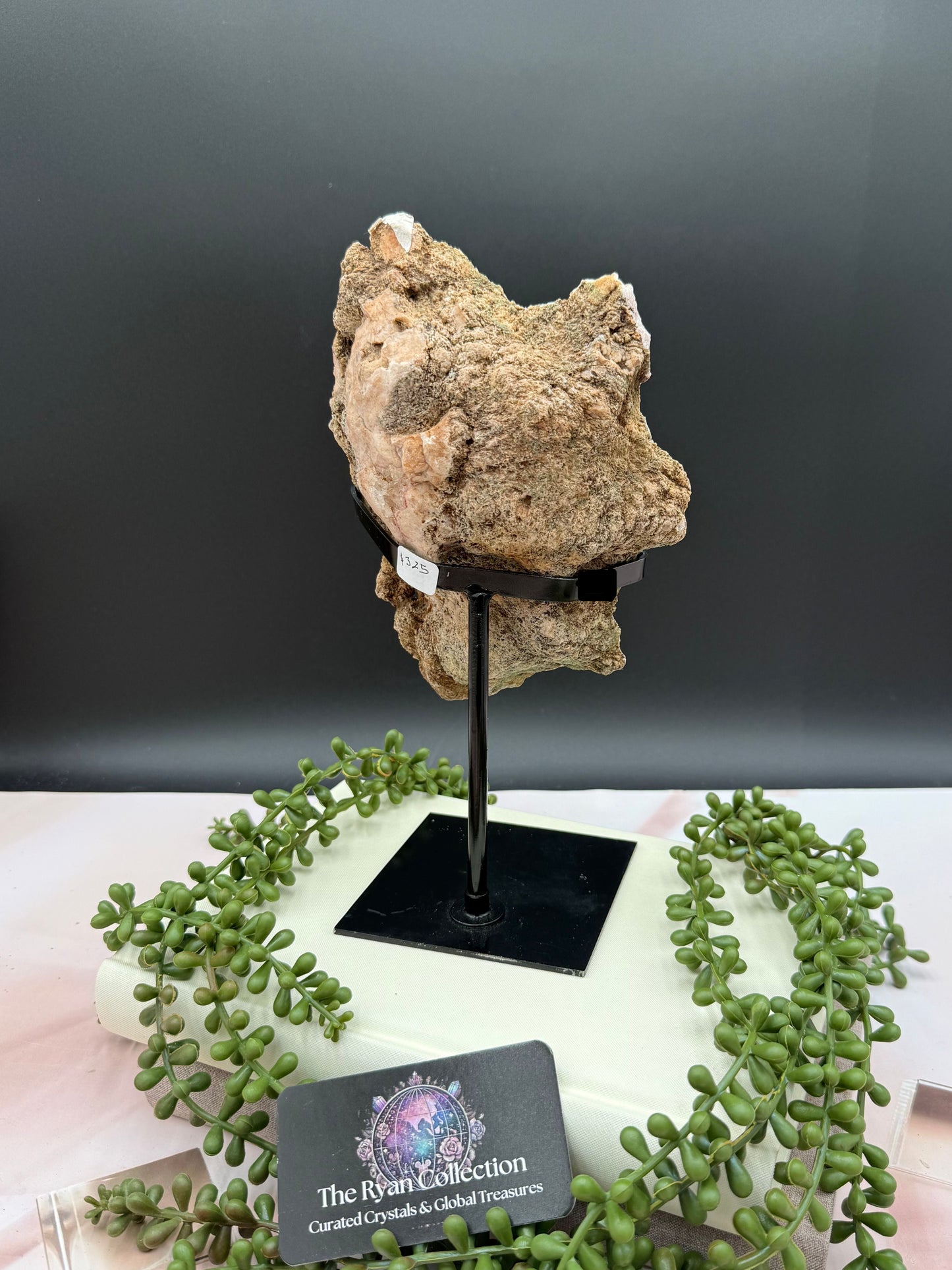 Pink Amethyst Freeform Geode on Stand – 7.5” | .97 Kg