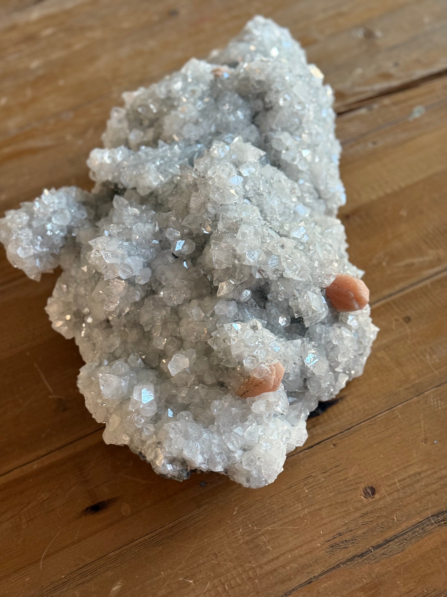 Massive Apophyllite & Stilbite Statement Cluster – 22” x 13” – High-Quality Collector’s Piece
