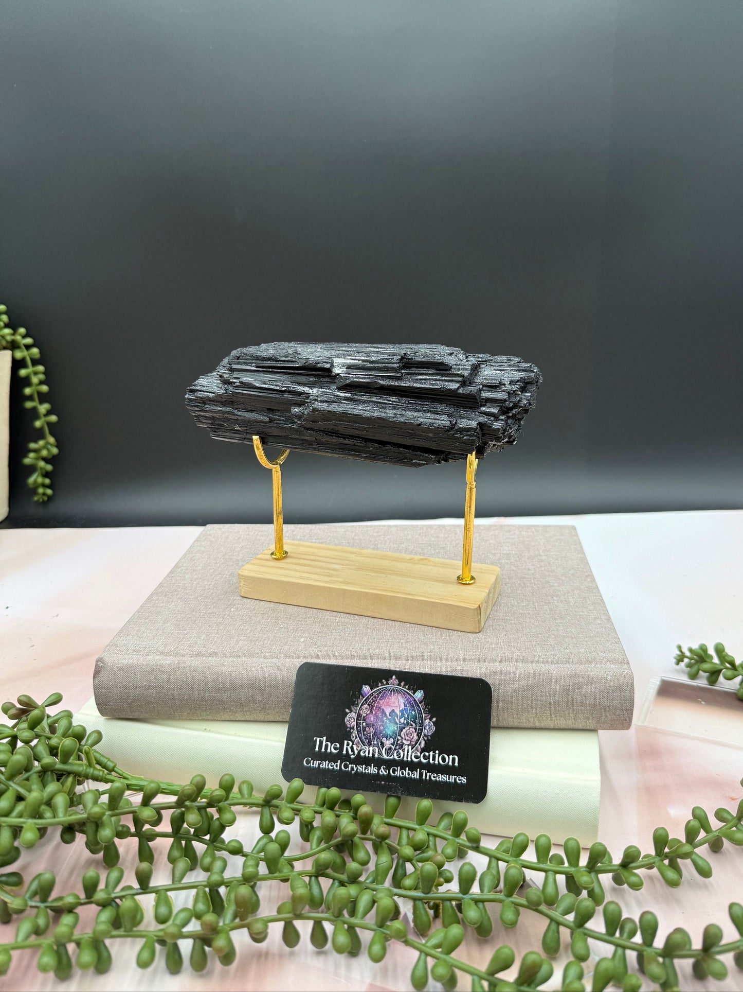 South African Black Tourmaline on Stand – 7” | .95 Kg