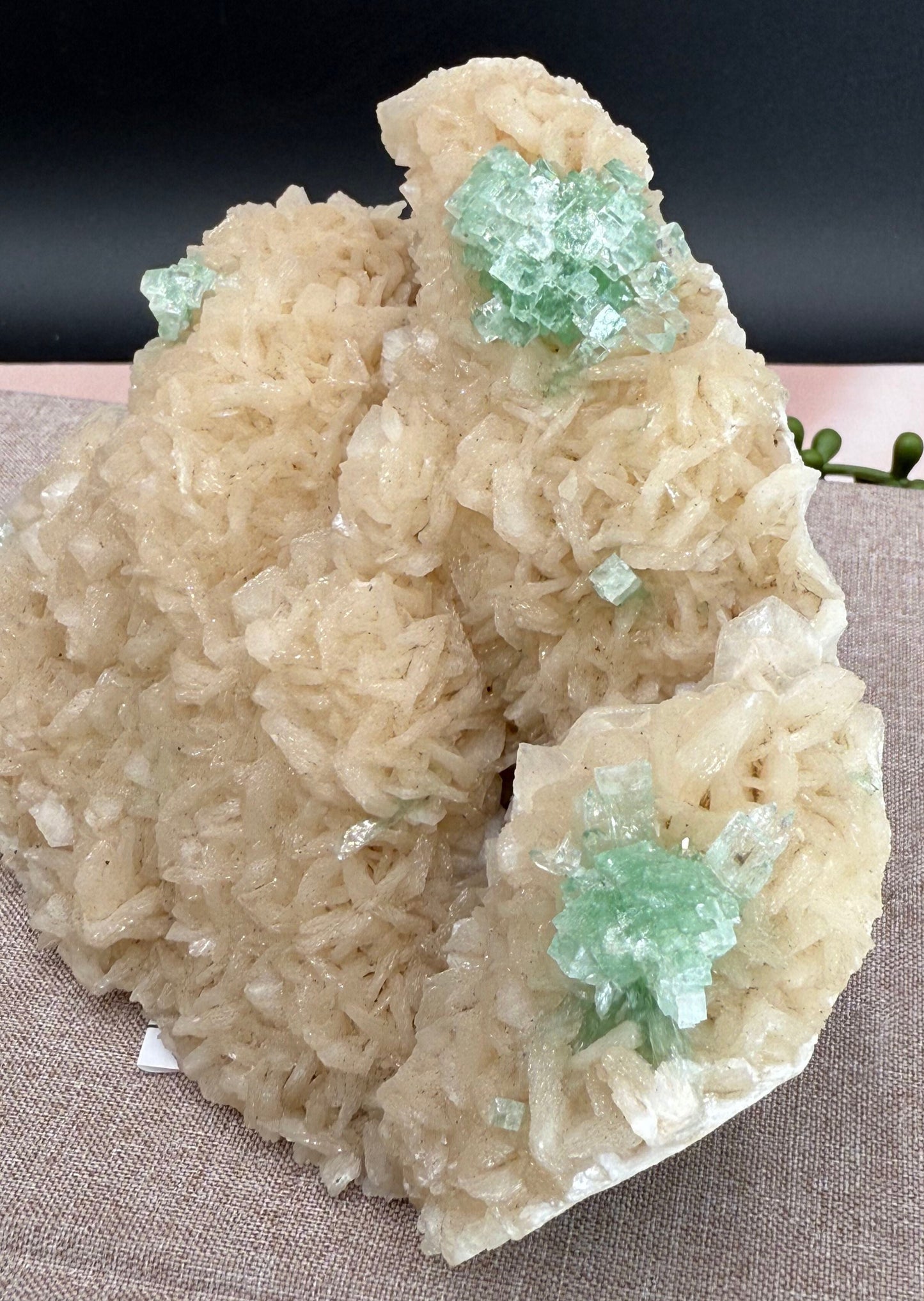 Rare Apophyllite with Stilbite from Ahmednagar – 0.75 Kg