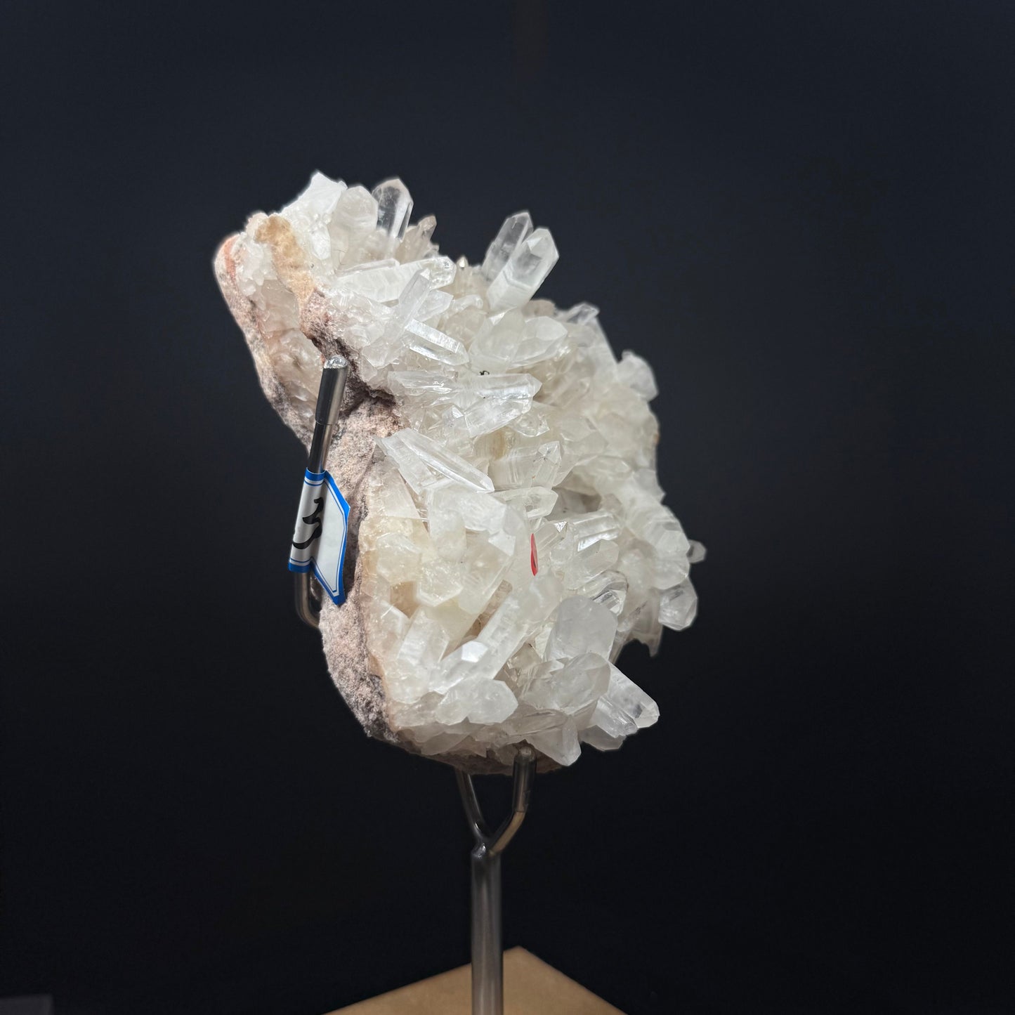 Rare Clear Quartz Cluster with Stand – 5.68” | 1.03 Kg