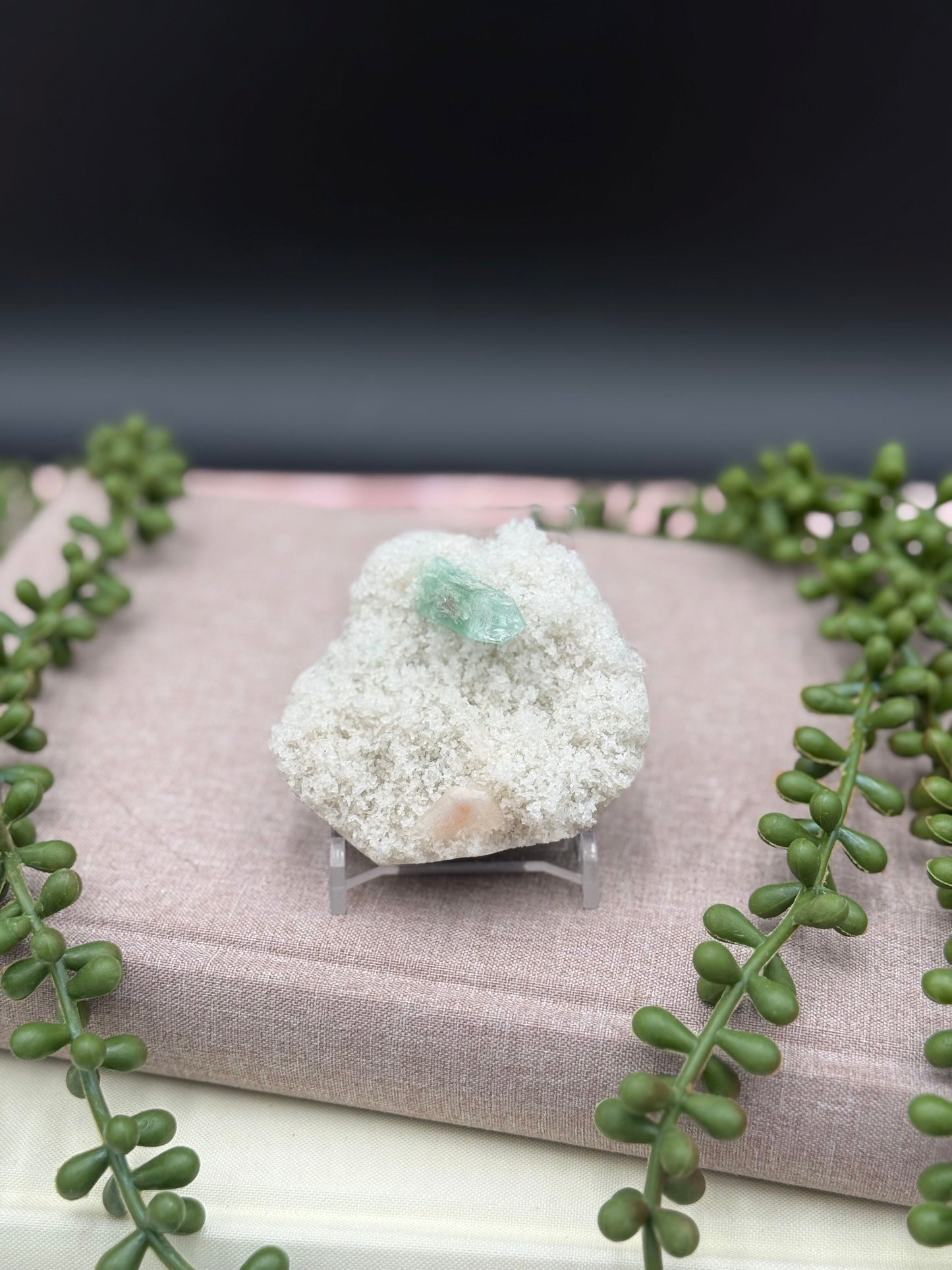 Rare Apophyllite with Stilbite on an Analcime Matrix – 0.14 Kg