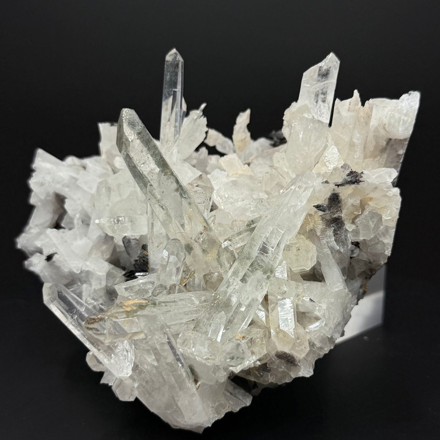 Rare Garden Quartz Cluster with Specularite Roses – 5.03” | 0.89 Kg