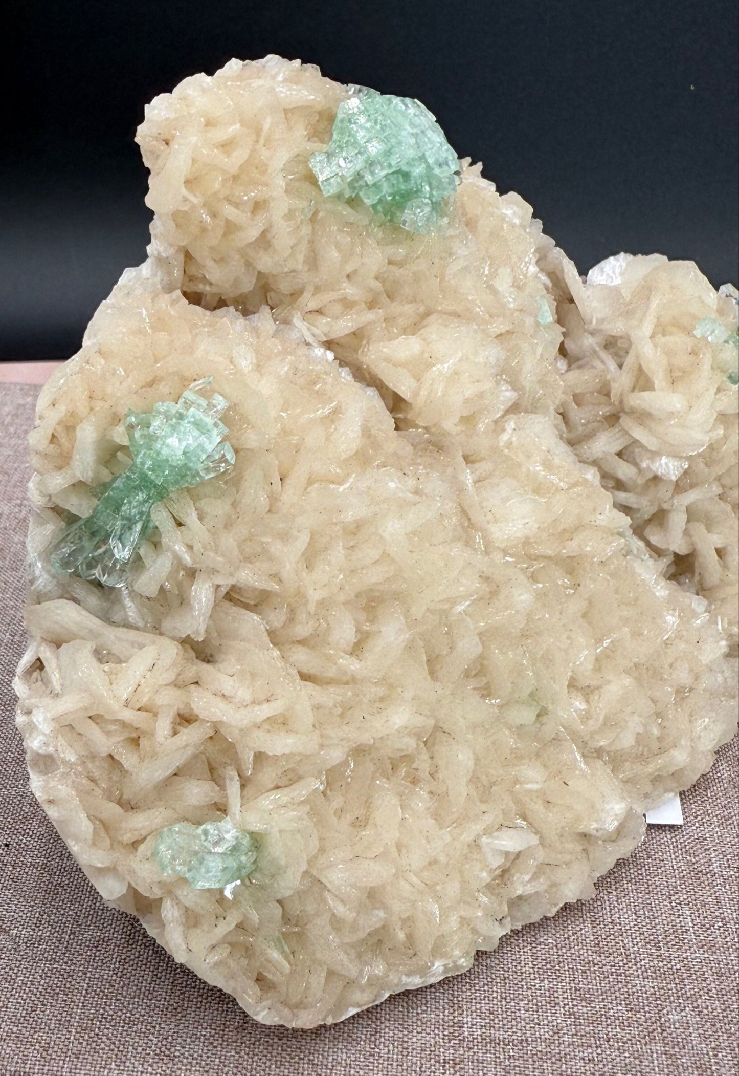 Rare Apophyllite with Stilbite from Ahmednagar – 0.75 Kg