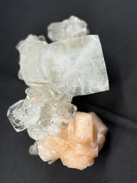 Rare Apophyllite & Stilbite on Anatase and Chalcedony Nasik, India