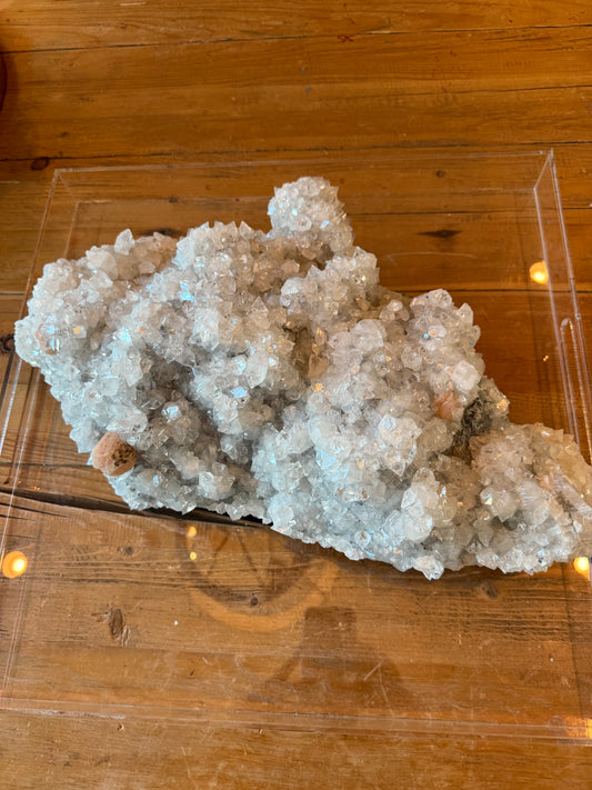 Massive Apophyllite & Stilbite Statement Cluster – 22” x 13” – High-Quality Collector’s Piece