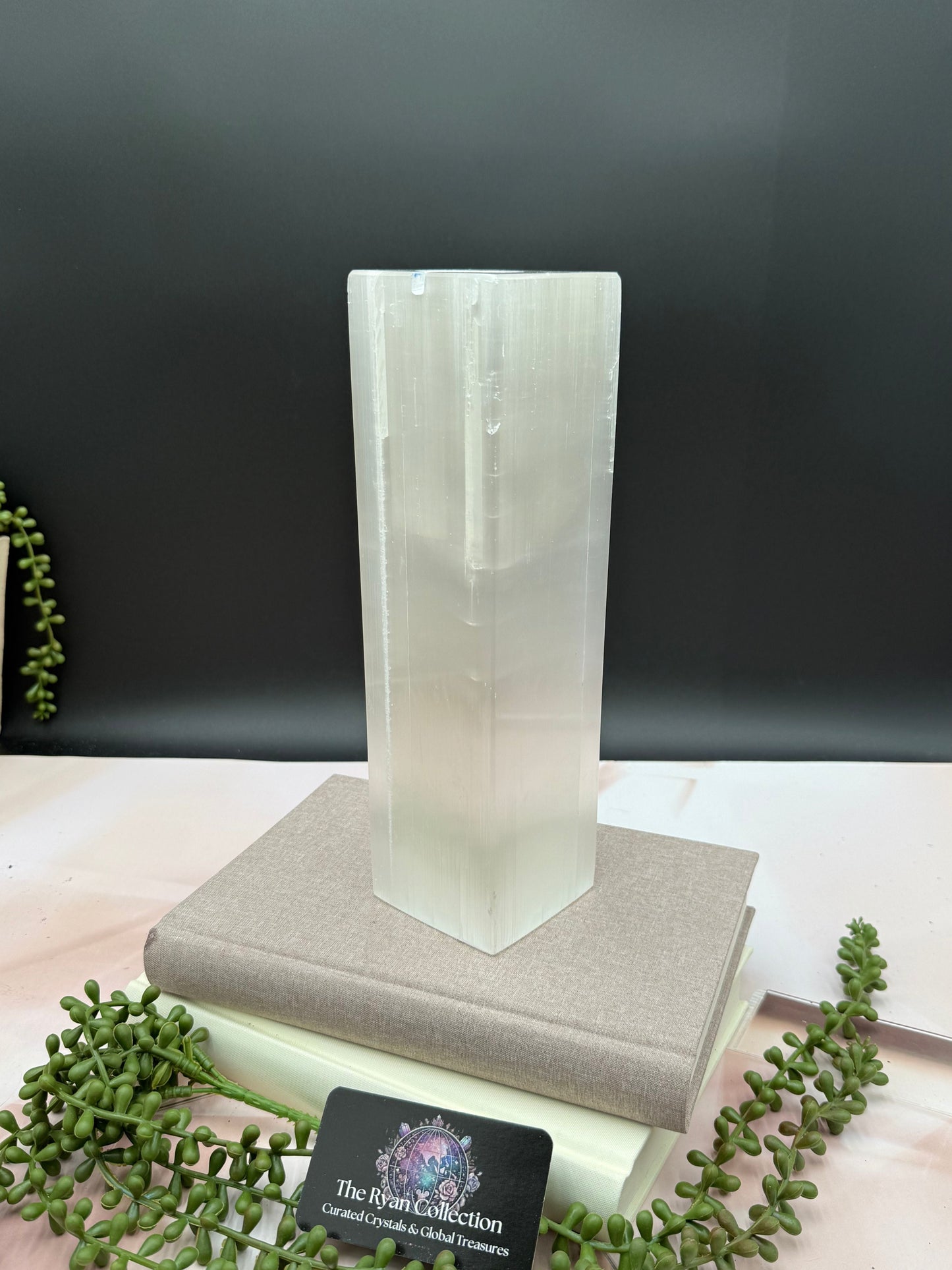 Premium Selenite Candle Holder – 11” | 3.58 Kg