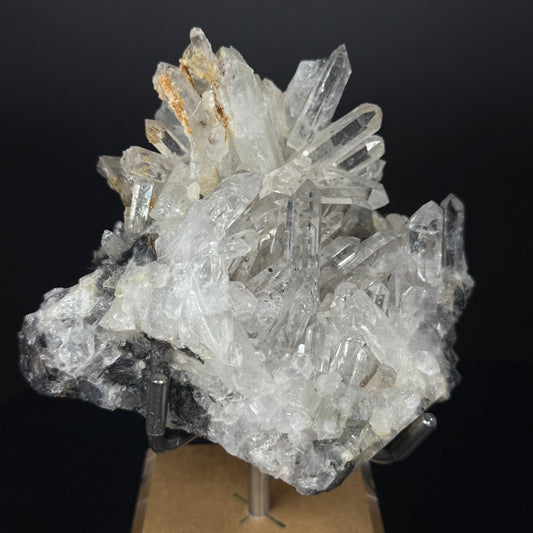 Rare Quartz Cluster with Specularite Roses & Garden Quartz Inclusions – 3.84” | 0.87 Kg